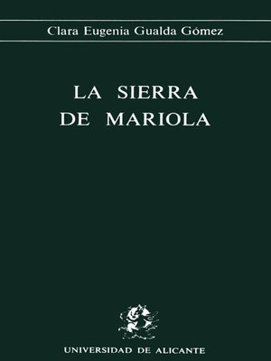 cover image of La sierra de Mariola
